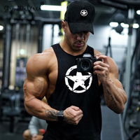 2019 siłownia nowe mody bawełniane koszulki bez rękawów tank top mężczyźni koszulka treningowa męskie podkoszulek kulturystyka trening koszulka na siłownię Fitness mężczyzn 1